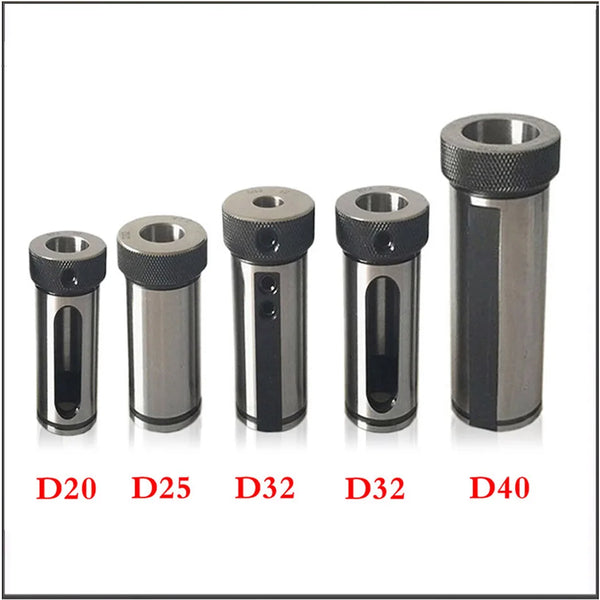 D25-T6 8 10 12 14 16 18 20mm Lathe Sleeve Reducing Sleeve CNC Inner Hole Auxiliary Tool Holder U Drill  Tool Hollow Hole