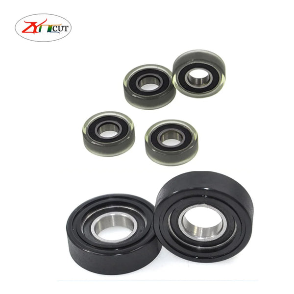 PU6000 6001 6200 6201 Polyurethane coated bearing Silent wear-resistant PU roller guide roller bearing Rubber roller bearing